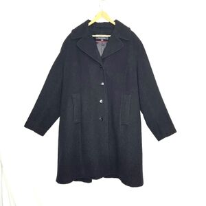 Fleet Street LDT. Black wool Coat. 1X.